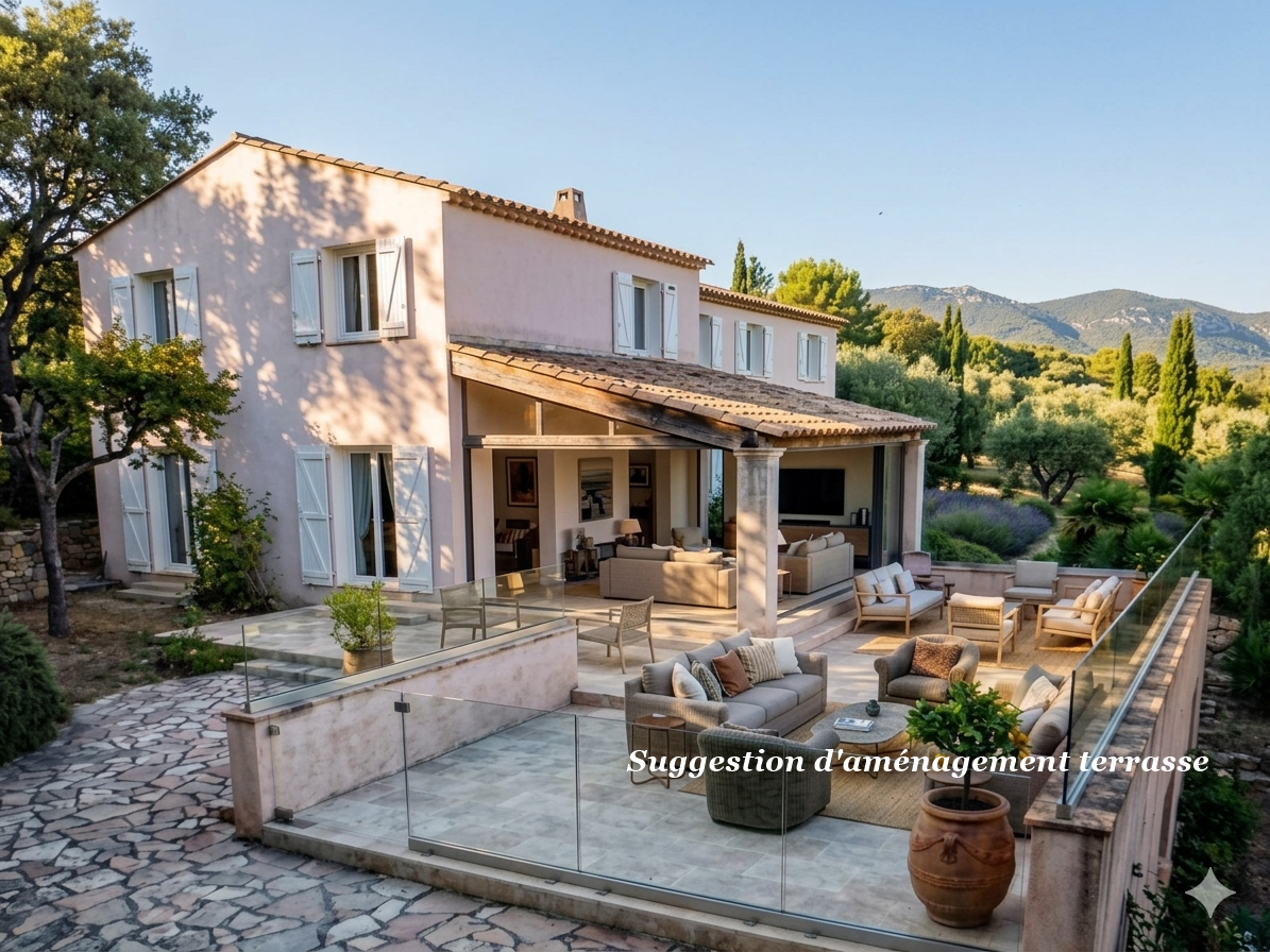 Villa provençale à vendre - extension possible - Grimaud (83310)